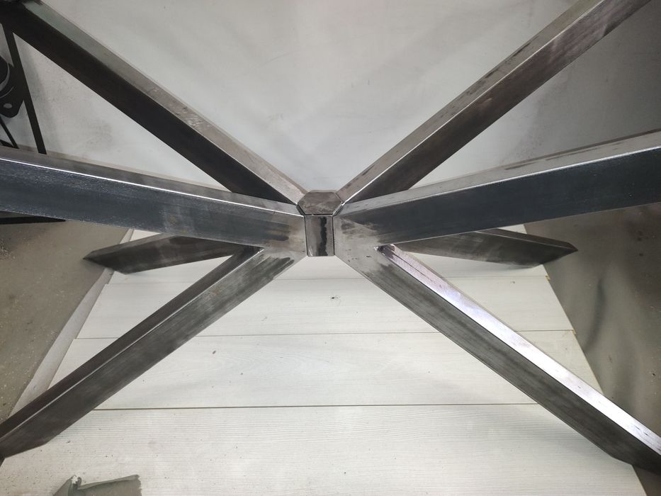 Метални крака за маса паяк - златни