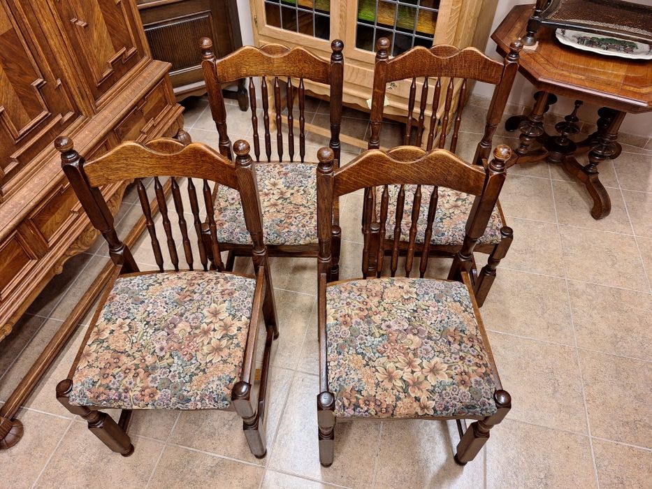 Дъбови столове за трапезария к  - т 4 броя