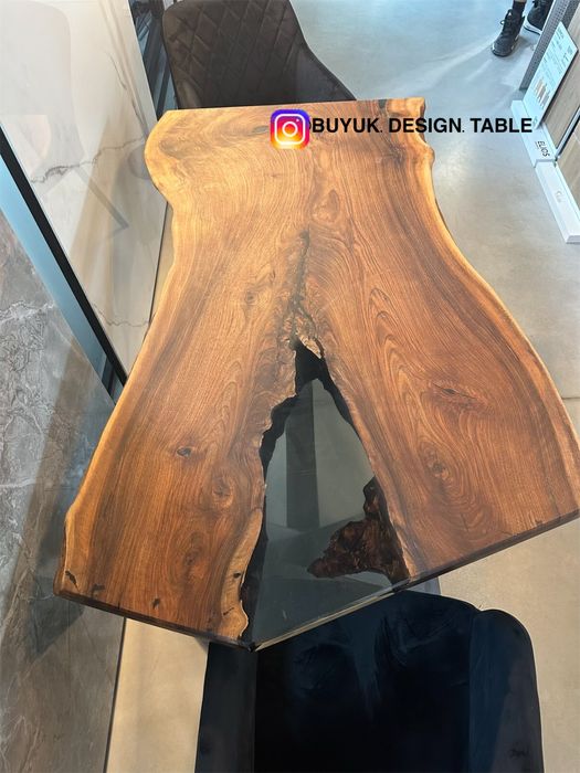 Изработка на маса плот от орех дъб маслина и епоксидна смола