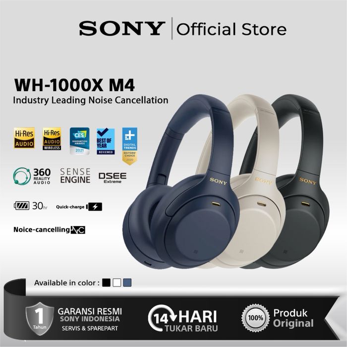 Sony WH-1000XM4 Беспроводные наушники с шумоподавлением