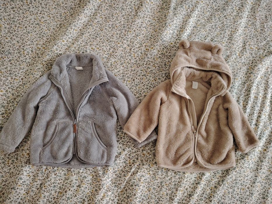 Hanorac din fleece pt copii, H&M, marime 74