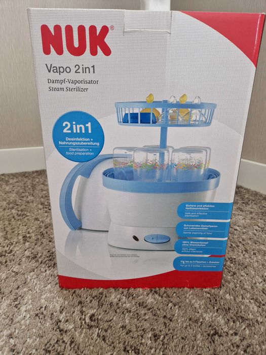 Стерилизатор+уред за задушаване NUK