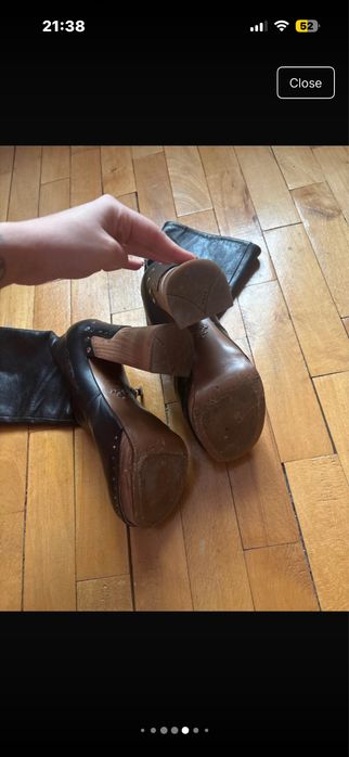 Cizme Prada cu toc si platforma