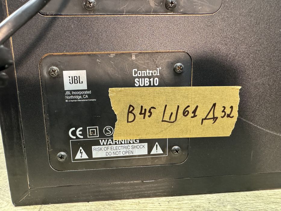 JBL Control SUB10 гр. Шумен 2ри корпус • OLX.bg