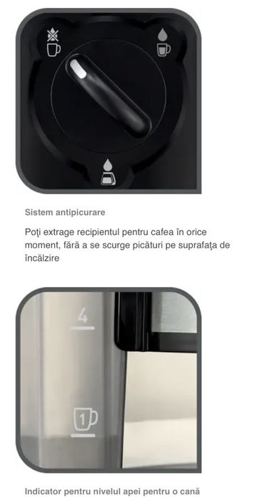 Cafetiere Tefal Subito Mug, 1000W, functie o cana sau 10 cesti cafea.