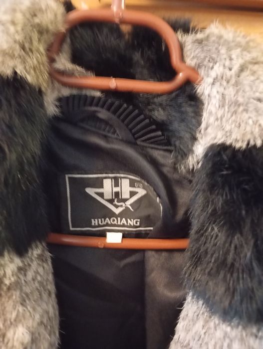 Palton blana doua culori