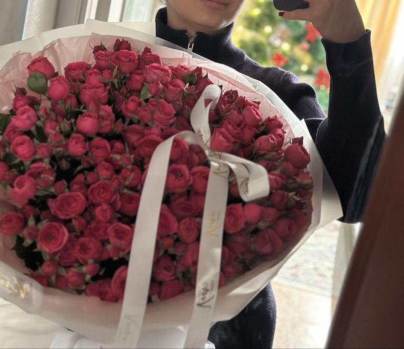 Букет цветы розы с эффектом ВАУ