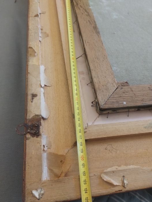 Tablou vechi,semnat,ulei,125/94cm