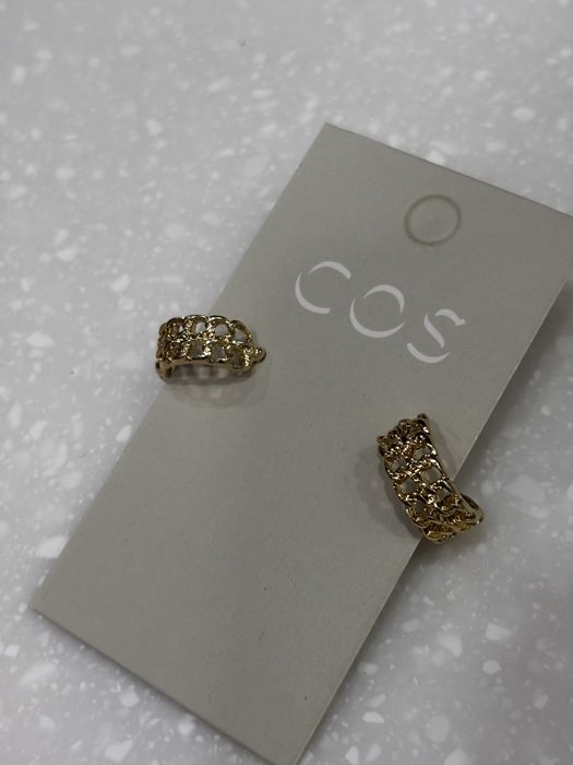 Серьги золотистые COS