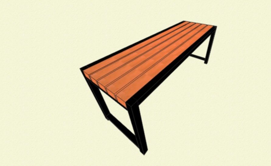 Уличная Скамейка