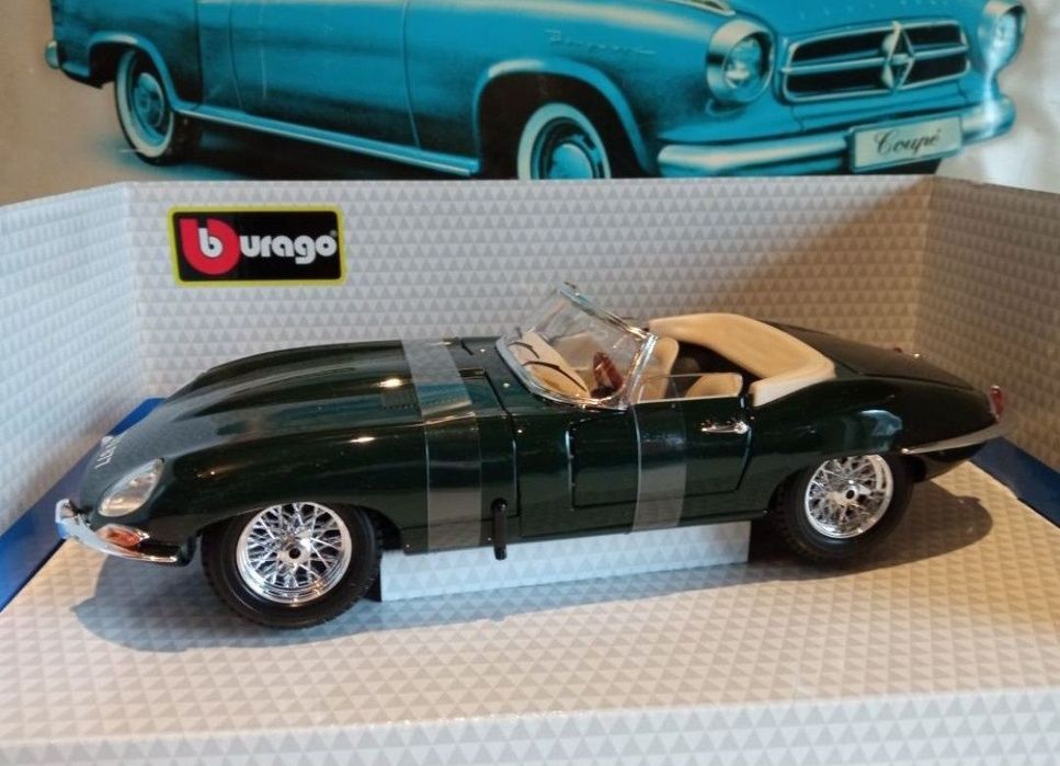 Jaguar E-type cabriolet
Scara 1:18
Bburago

Pozele reflectă realitatea