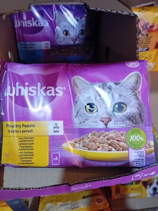 Мокра храна за котки Уискас 4бр