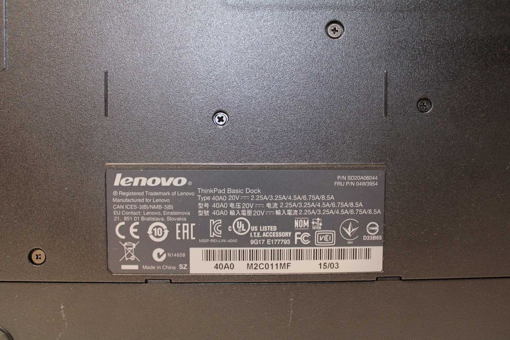 Docking Station Lenovo ThinkPad Basic Dock 40A0