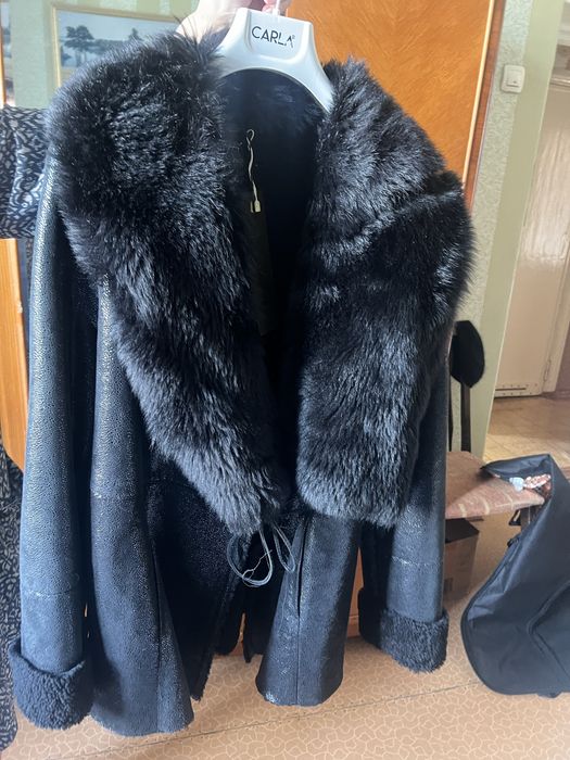 Дубленка новая кожанная мех натуральный таскана