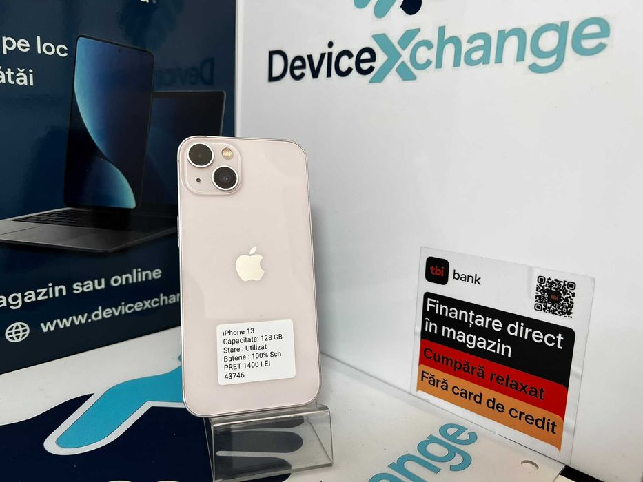 iPhone 13 Roz 128 GB 100% * Garantie *Buy Back * deviceXchange