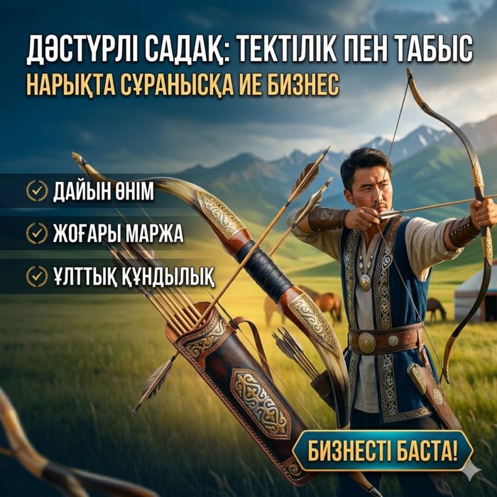 Дәстүрлі садақ сатылады