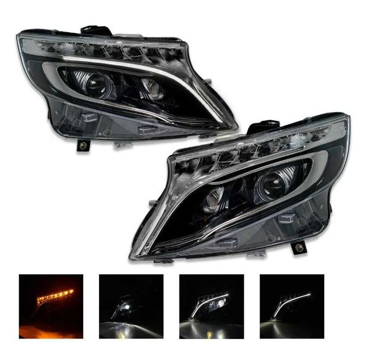 Faruri Full LED Mercedes V-Class W447 Vito (2014-2017) AMG Design