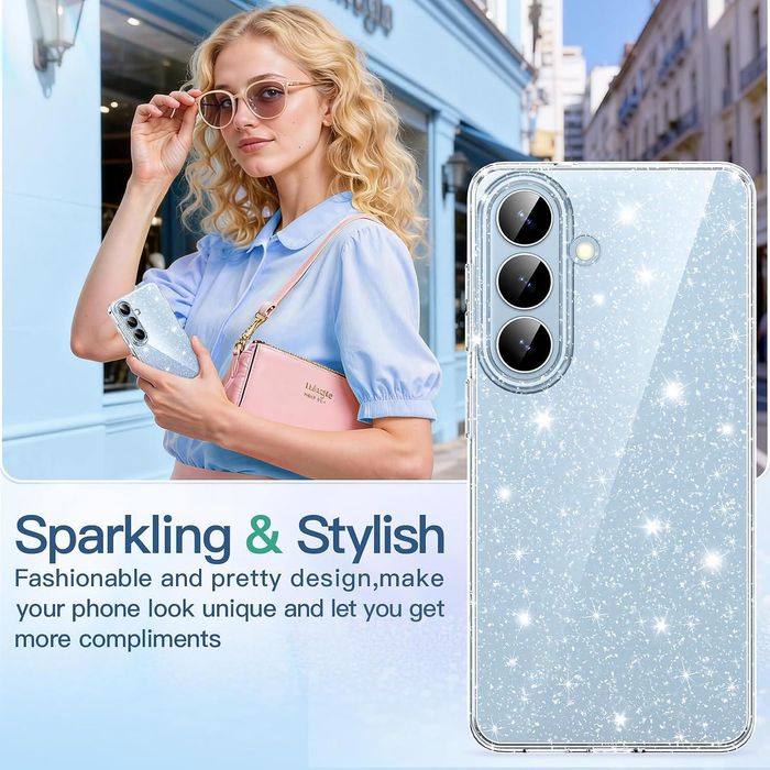 Блестящ кейс glitter case за samsung galaxy s26