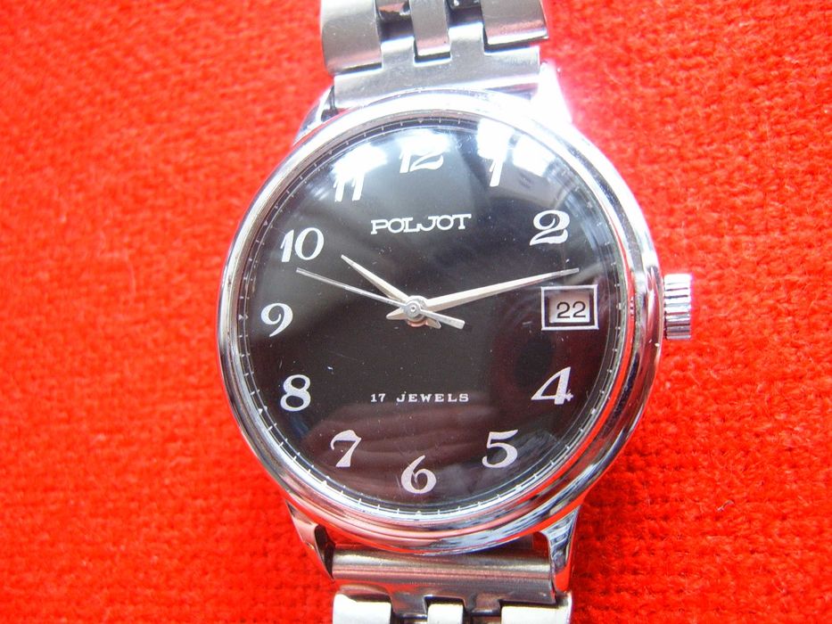 Poljot 17 jewels USSR black dial ! Мъжки ръчен часовник,като нов !