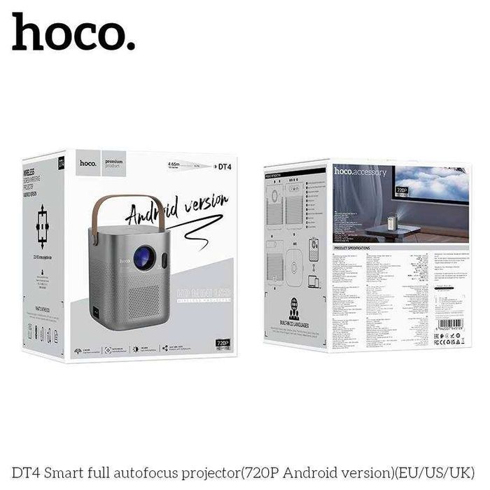 Mини-проектор Hoco DT4 HD Mini LCD Projector Android Version
