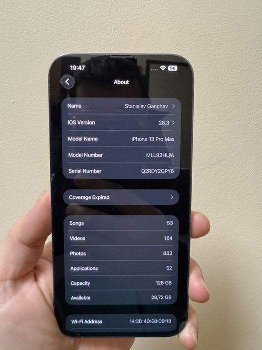 iPhone 13 Pro MAX 128 gb Sierra Blue