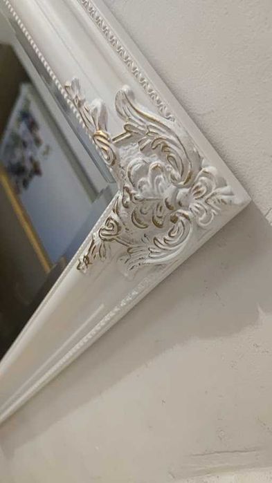 Oglindă foarte mare Nordborg 72x162 alb/auriu