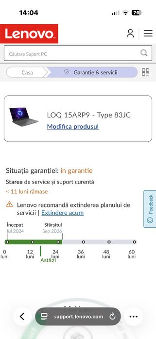Laptop Gaming Lenovo LOQ 15ARP9 – Ryzen 7 7435HS / RTX 4060 8GB