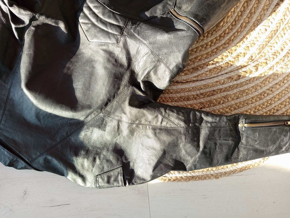 Стелна рокля от естествена кожа