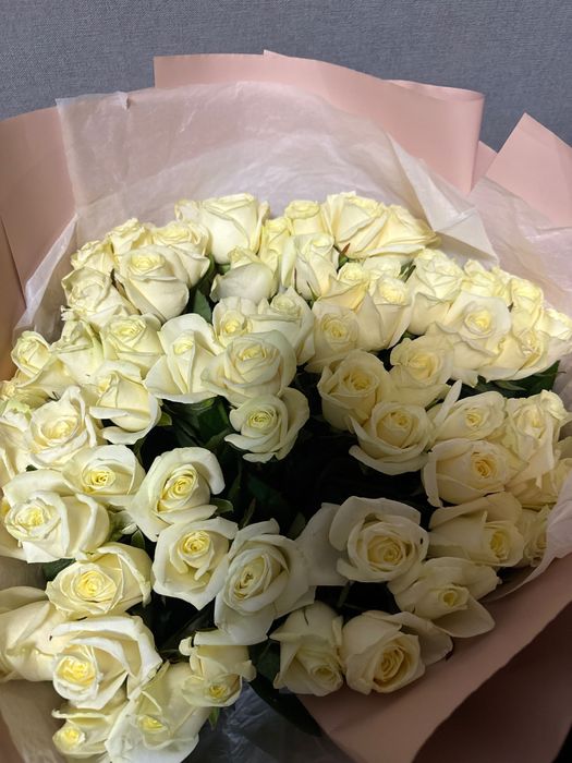 цветы 51 белых роз