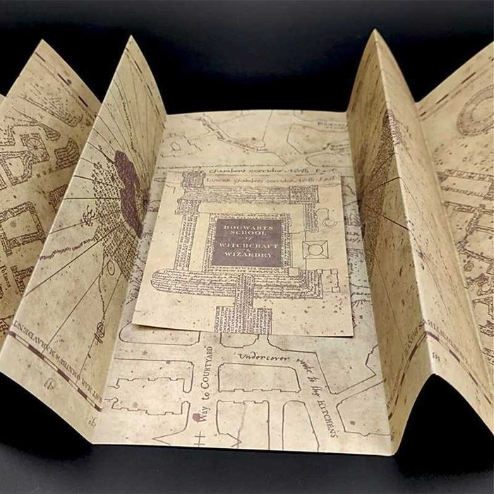 Хитроумна Карта от Хари Потър + "Магическа" Пръчка Дар Птица