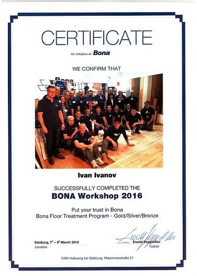 Безпрахово циклене на паркет и дюшеме София