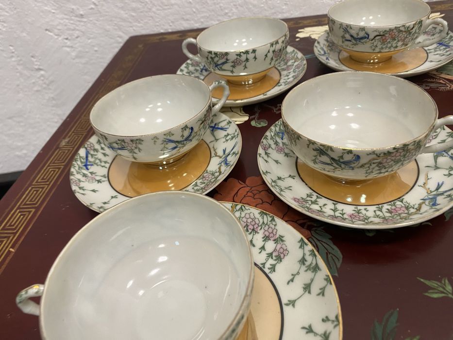 Винтидж японски порцеланов сервиз за чай с маркировка Dai Nippon Japan