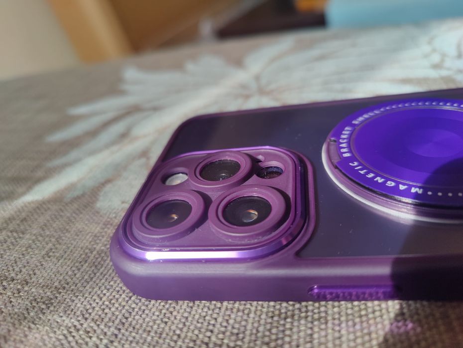 Кейс за iPhone 14 pro max с въртяща се стойка ринг