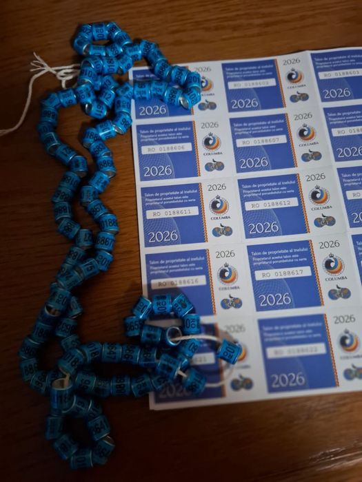 Inele 2026 pt porumbei de ornament si pasari de curte