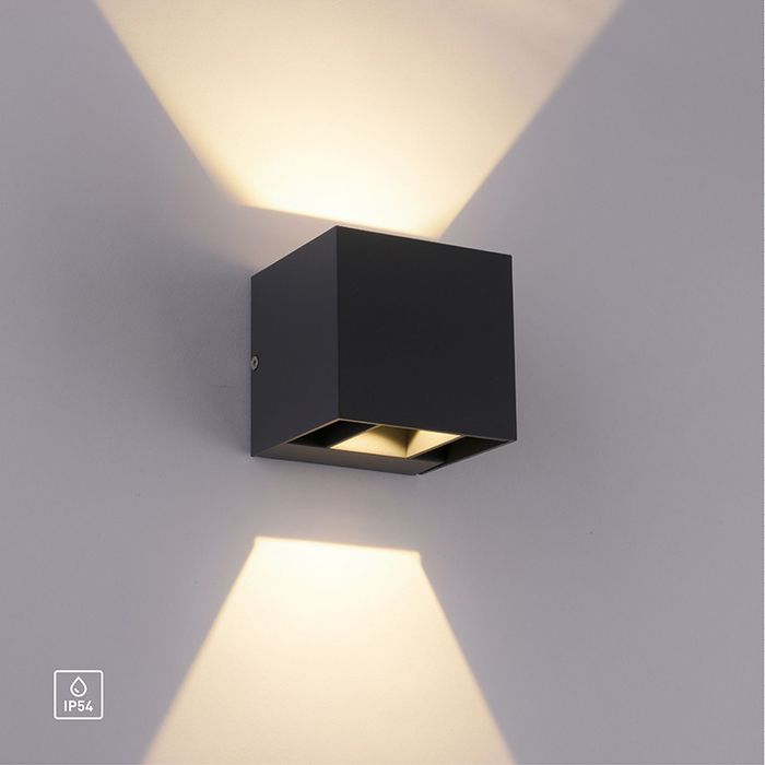 Фасадно осветително тяло STARK LED ЧЕРЕН IP54