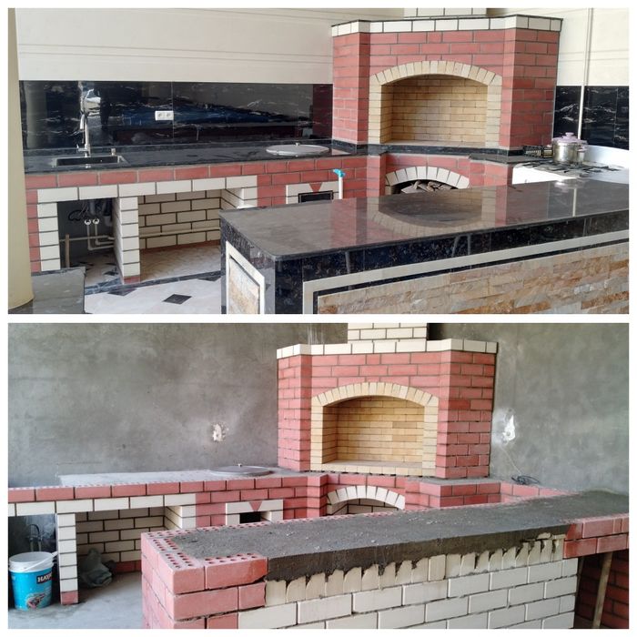 Летняя  кухня камины казаны очаги