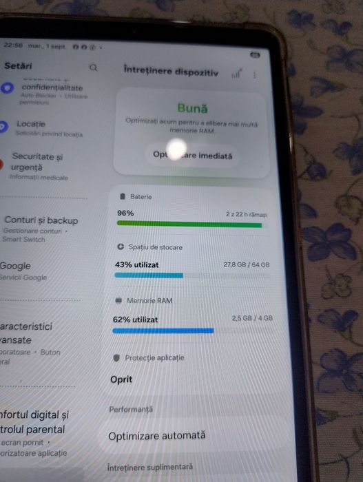 Tableta Samsung A9 ,noua,nefolosita