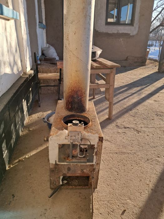 Печка с газовой горелкой