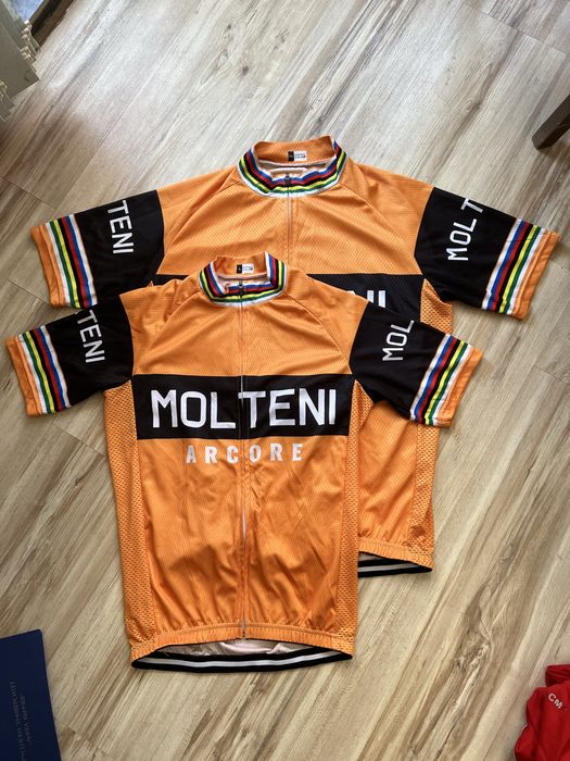 MOLTENI ретро тениски за колоездене XL и S комплект