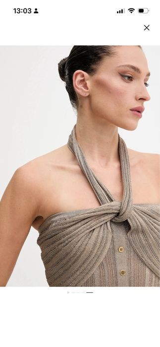 Marciano топ плетиво златист gold