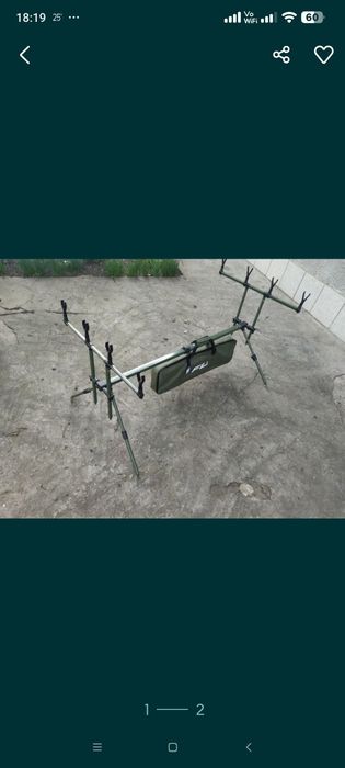 Kit de CRAP 4 Lansete de Carbon Crap Atack 3,6m+ 4 mulinete 5000