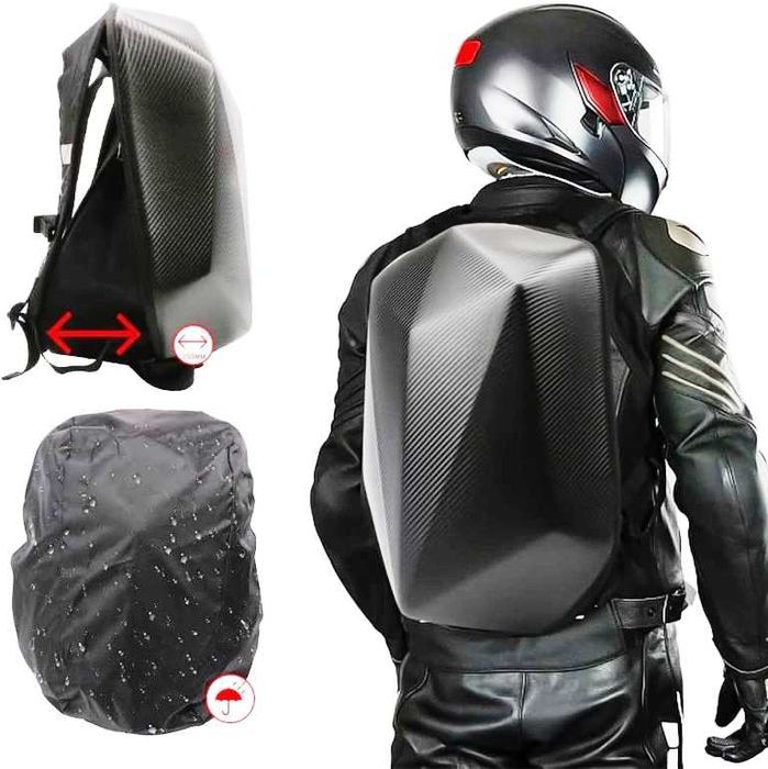 Водоустойчива Мото Carbon/Textile раница - 30 литра.