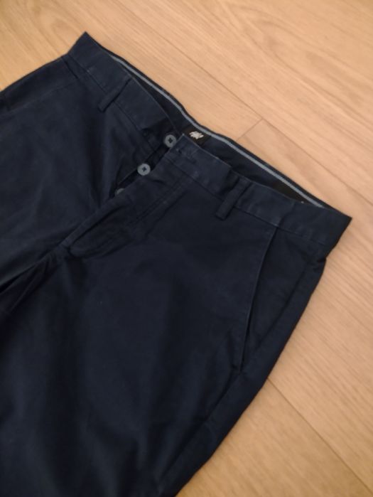 Pantaloni office H&M bleumarin