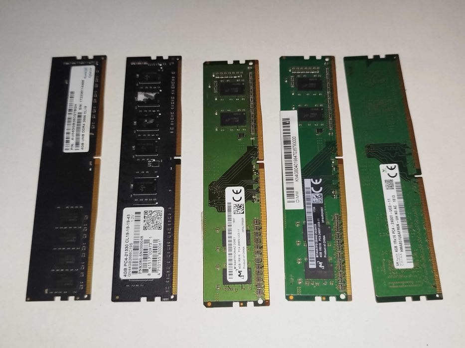 ОЗУ оперативная память DDR4 разные 4 GB от 2400 до 2666 Mhz проверена