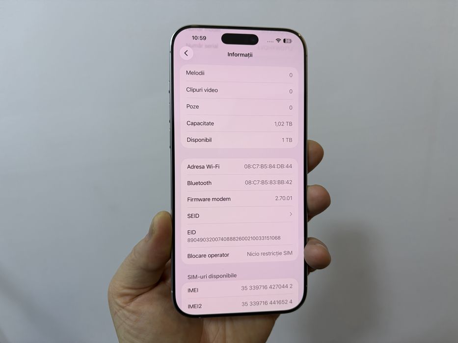 Iphone 16 Pro Max, 1TB, White Titanium