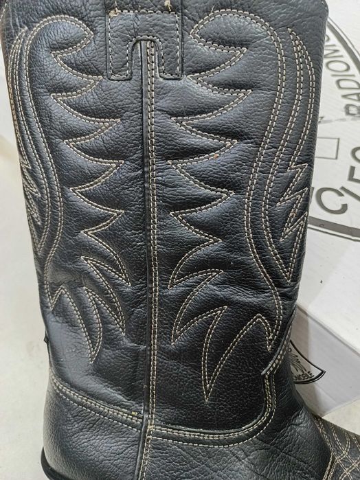 CIZME moto piele naturala model chopper tribal