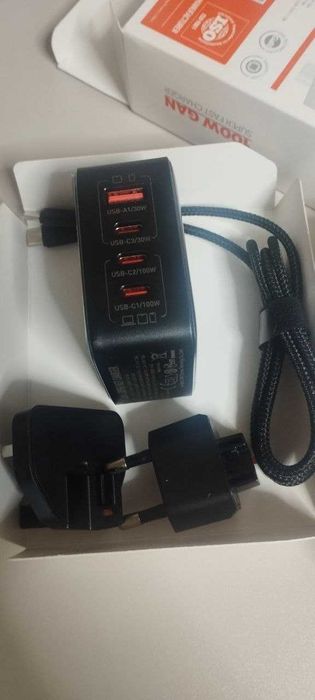 LODNIO 100W GAN Q408 Quvvatlovchi yangi. Зарядное устройство 100Вт