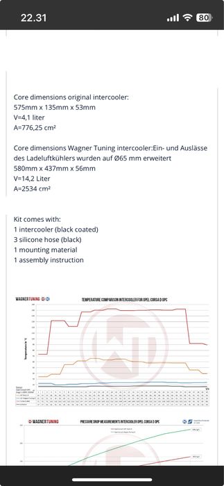 Интеркулер Wagner Performance