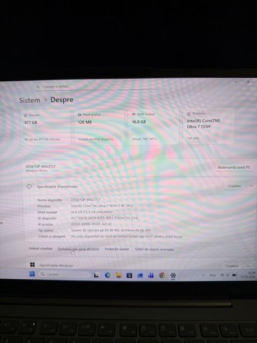 Laptop Lenovo Yoga Slim 7 14IMH9, OLED, CA NOU