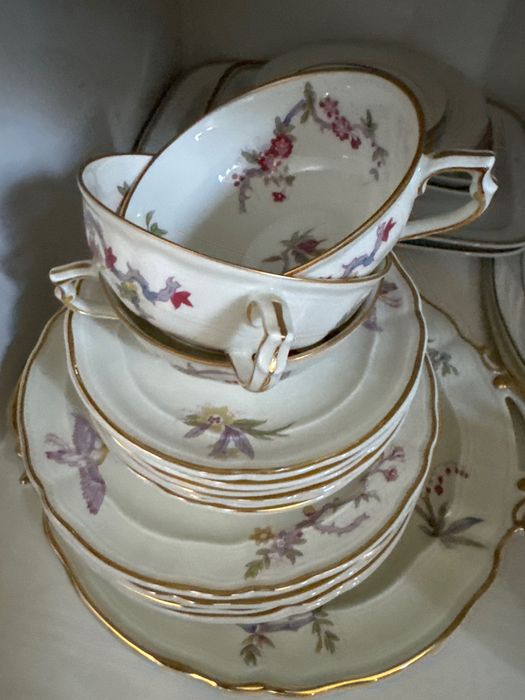 Французский фарфоровый сервиз, антиквариат